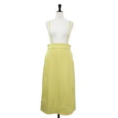 yori ヨリ スカート イエロー サイズ:36(S) / 21秋冬 ハイウエスト Iライン スカート / ミディ丈 吊りベルト ストレッチ ウエストゴム / ボトムス【レディース】【中古】のサムネイル