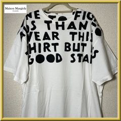 新品 L マルジェラ 21aw エイズ Tシャツ カットソー 白 黒 15361