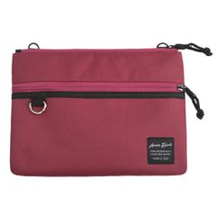 【新品】サコッシュ ショルダーバッグ 横型（ワイン）