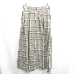 ◇ ⊂ Samansa Mos2 ロング フレア スカート サイズF ブラウン レディース E  【1410290076668】