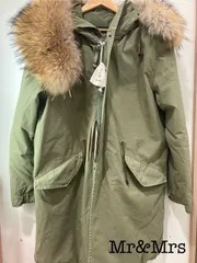 Mr&Mrs ITALY ミスターアンドミセスイタリー　ARMY PARKA QUILT RACOON FUR ラクーン　ファー　モッズコート