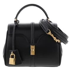 【中古】 CELINE （セリーヌ） ﾐﾆ16 ｾｰｽﾞ バッグ ハンドバッグ  ﾌﾞﾗｯｸ ｶｰﾌｽｷﾝ Black 197983BEY unused:Sのサムネイル