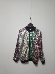 ジュニア) スパンコール ブルゾン ジャケット 12/13