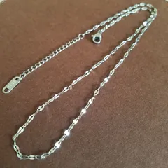 ステンレスネックレス◆シルバーペタル