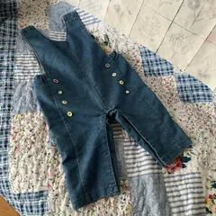 Petit main ベビーキッズ デニムサロペット 80サイズ レトロヴィンテージ古着 子供服