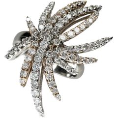 16号 ダイヤモンド 1.12ct リング・指輪 K18WGホワイトゴールド 18金 /YG/PG 6.7g スリーカラー レディース 【中古】【真子質店】【NN】