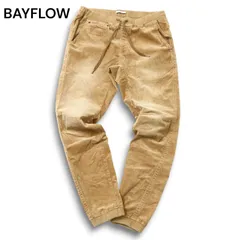 22AW★ BAYFLOW ベイフロー 秋冬 USED加工 ストレッチ コーデュロイ イージー テーパード ジョガー パンツ Sz.4 メンズ