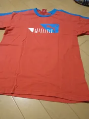 プーマTシャツ　淡い赤　朱色　150