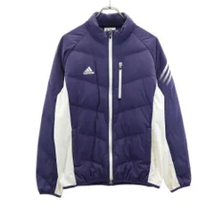 アディダス ダウンジャケット O/XG ネイビー系 adidas メンズ 古着 【240120】