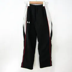 アンダーアーマー ロングパンツ ボトムス ジャージ スポーツウエア キッズ 男の子用 YMDサイズ ブラック UNDER ARMOUR 【中古】