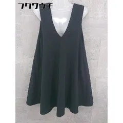 ◇ ADAM ET ROPE アダム エ ロペ ノースリーブ 膝下丈 ワンピース サイズ38 ネイビー レディース 【1002801831196】