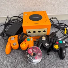 オレンジ ゲームキューブ 本体 コントローラー2個付き【動作確認済み】