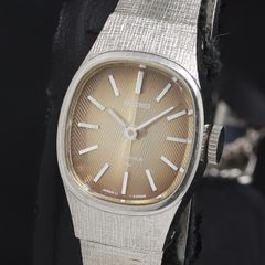 稼働品 SEIKOセイコー 17石 レディース手巻き 1974年 パープル文字盤 
