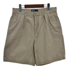 Polo by Ralph Lauren ポロ ラルフローレン TYLER SHORT 2タック チノショートパンツ ポロチノ ベージュ(メンズ 33)中古 古着 T9317
