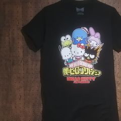 僕のヒーローアカデミア　ハローキティ　複数キャラクタープリントTシャツ　サイズＳ