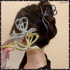 メタルヘアクリップ バンスクリップ 韓国レディース ヘアアクセサリー 大人 可愛い ヘアクリップ ハーフアップ おしゃれ 髪飾り オフィス 誕生日 プレゼントヘアクリップ大きめ まとめ髪 痛くない ヘアアレンジグッズ