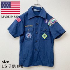 【古着】 ボーイスカウトシャツ 紺【USA製】 #8716