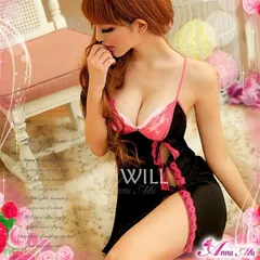 ベビードール Tバック セット ショーツ パンティー ベビードール ランジェリー 下着 レディース 大人 インナー ワンピース キャミソール ネグリジェ スリップ ルームウェア 部屋着 サテン パジャマ セクシーランジェリー エロい 下着 z1104-2