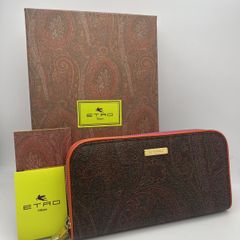 正規極美品】ETRO エトロ ラウンドファスナー長財布 箱・保存袋付き 