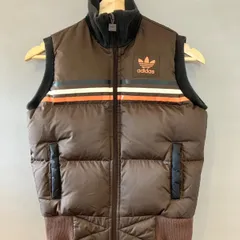 adidas ダウンベスト ブラウン 古着 adidas ダウンベスト 古着 ブラウン Mサイズ