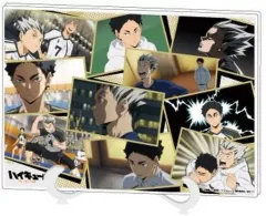 【中古】アクリルスタンド・アクリルパネル 03.梟谷学園高校(学校別場面写ver.) アクリルアートボード(A5サイズ) 「ハイキュー!!」