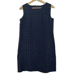 Leilian(レリアン) ワンピース サイズ11 M レディース - ネイビー ノースリーブ/ひざ丈