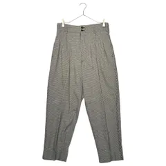 COMME des GARCONS HOMME PLUS(コムデギャルソンオムプリュス) 89AW  Houndstooth pattern side stitch slacks 千鳥柄 サイドステッチ テーパード ワイド タックスラックス PP-050065