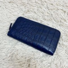 Riamasa リアマッサ クロコダイル ネイビー 長財布 新品未使用品