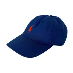 POLO Ralph Lauren ポロ ラルフローレン ロゴ入りキャップ 青 オレンジ ロゴ入り キャップ 帽子 メンズ