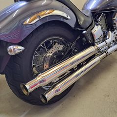 ヤマハ ドラッグスター1100用 スリップオンマフラー(オーバー