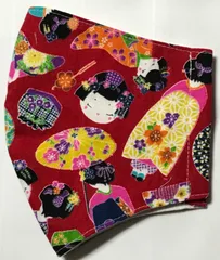 和柄インナーマスク　大きめ　約横2つ折り11cm×縦14cm