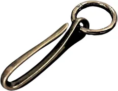 DAZUMA キーホルダー 釣り針 キーフック ウォレットチェーン ビンテージ キーリング メタリック ハンドメイド ツリバリ 丸カラビナ 釣丸 ガンメタ( ガンメタリック)