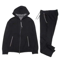 ブルネロクチネリ BRUNELLO CUCINELLI モニーレ 上下 セットアップ ダブルジップ パーカー イージーパンツ ネイビー XSのサムネイル