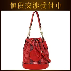 コーチ 巾着 2way バッグ レッド ゴールド デンプシー C9955