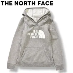 ノースフェイス THE NORTH FACE ロゴプリント スウェット フーディー パーカー トップス ストリート カジュアル スポーツミックス アウトドア 裏パイル M ヘザーグレー レディース ♪