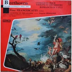 仏LP Ludwig van Beethoven - Zino Fr Concerto Pour Violon Et Orchestre - Romances No 1 E G03511L Philips /00260