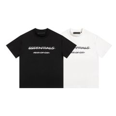 ESSENTIALS エッセンシャルズ Tシャツ FOG ロゴシャツ コットン  ユニセックス ゆったり ホワイト ブラック カーキ 並行輸入品 S M L XL