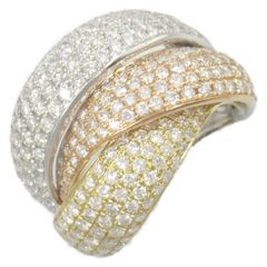 ジュエリー JEWELRY リング・指輪 ダイヤモンド リング ﾀﾞｲﾔ 9.9g #14 K18（イエローゴールド） K18WG（ホワイトゴールド） リング レディース Used A