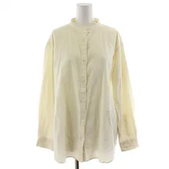 ユナイテッドアローズ A DAY IN THE LIFE UNITED ARROWS シャツ ブラウス 長袖 バンドカラー コットン 白 ホワイト 6421-699-0099 /AN31 ■MU