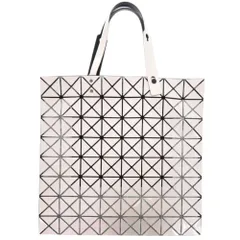 美品 イッセイミヤケ BAOBAO バオバオ LUCENT PRO-3 BB53-AG071-1 PVC ホワイト 白 トートバッグ 0559 ISSEY MIYAKE