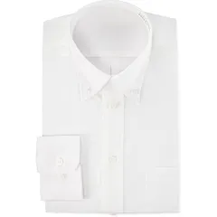 [アトリエサンロクゴ] 白ワイシャツ ボタンダウン 長袖 形態安定 ビジネス 冠婚葬祭 白ワイシャツボタンダウン メンズ ホワイトーBD 首回り 43cm 裄丈 84cm