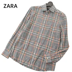ZARA ザラ マン 通年 REGULAR FIT 長袖 グレンチェック★ シャツ Sz.S　メンズ