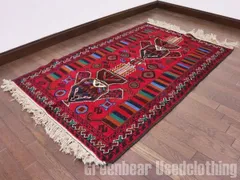 爆安セール　特大　アフガンラグ　war 手織り 208cm X 112cm 2025年最新】アフガン ラグの人気アイテム - メルカリ