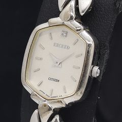 シチズン エクシード 電波ソーラー 女性用 金色 H336-T012400Y - メルカリ