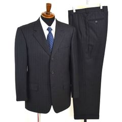 4XL099】ブルックスブラザーズ カシミヤ混 3つボタン シングルスーツ M A5 ダークグレー ストライプ 極 定番 19-02-9220-04-54 合物 春秋 【中古】【メンズビジネス】202412