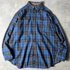 90s ST JOHN’S BAY コットンヘビネルシャツ ビンテージ USA 90's ST JOHN'S BAY セントジョンズベイ 長袖ヘビーネルシャツ
