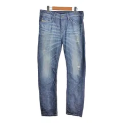 DIESEL ディーゼル ダメージデニムパンツ ブルー (メンズ W30 L30) 中古 古着 S3780