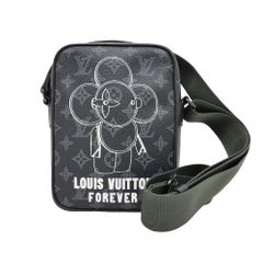 【名東】【LOUIS VUITTON】ルイヴィトン ダヌーブPM ヴィヴィエンヌ モノグラムエクリプス ショルダーバッグ M43677 メンズ【中古】