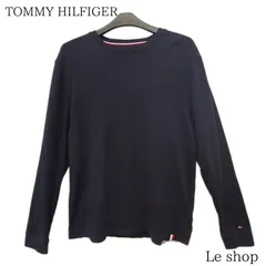 TOMMY HILFIGER トミーヒルフィガー トップス 長袖Tシャツ ネイビー Мサイズ メンズ 中古