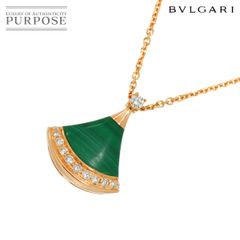 ブルガリ BVLGARI ディーヴァ ドリーム マラカイト ダイヤ ネックレス 43cm K18 PG 750 DIVAS DREAM 90286746